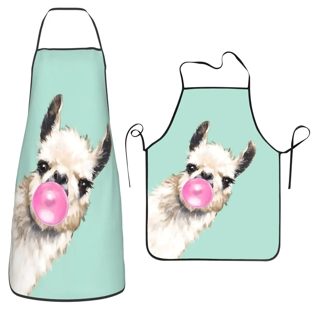 

Фартуки с изображением ламы, альпаки, фартуки для шеф-повара, кулинарии, кухни, столбики, водонепроницаемый нагрудник, кухонный сарафан для уборки для женщин и мужчин, садоводства