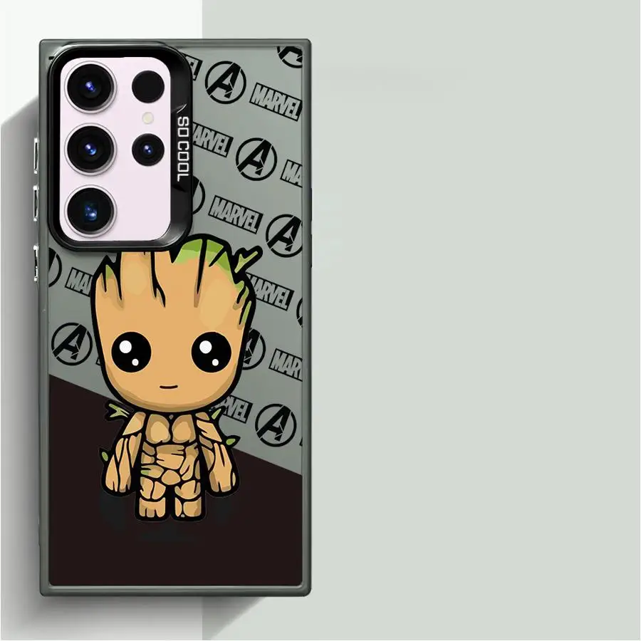 Marvel Deadpool Groot Phone Case for Samsung Galaxy S24 Ultra S23 Ultra S20 S23 FE S22 S20 Plus S21 Note 20Ultra Luxury Cover image 3