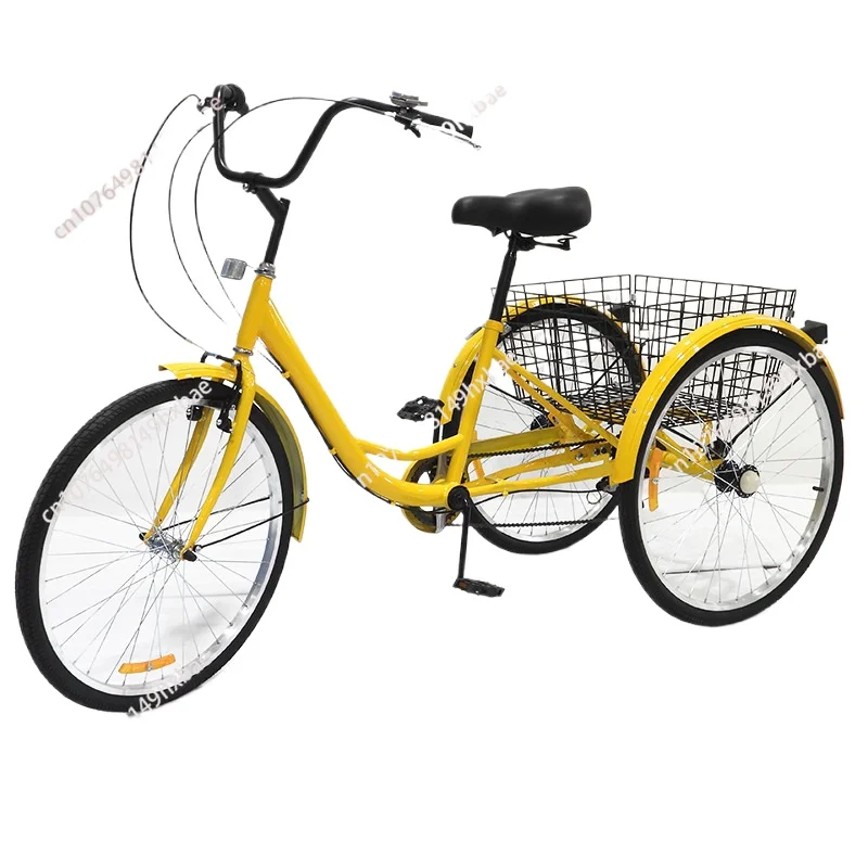 Cross-border tricycle 26 inch human pedal tricycle