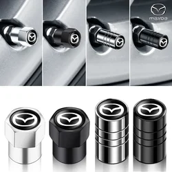 4pcs Car Badges Wheel Tire Valve Caps Tyre Stem Covers Auto Accessories For Mazda CX5 CX30 CX3 CX7 2 3 bk 6 gg gj 3 6 2 MS SPEED