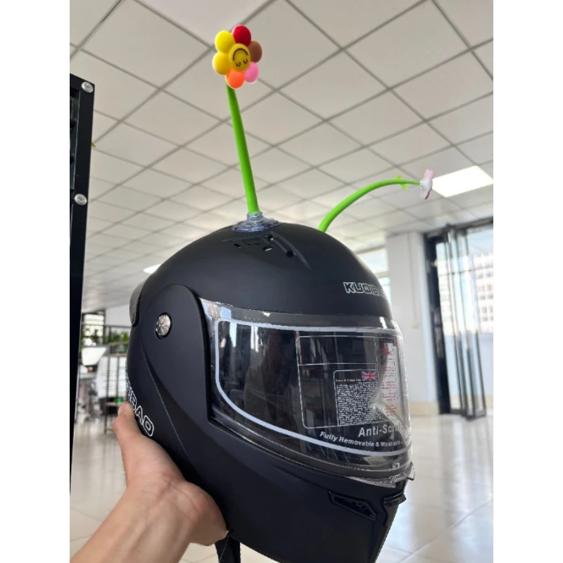 Motorcycle helmet decoration small flower sunflower sunflower decoration ebike off-road helmet creative interesting accessories