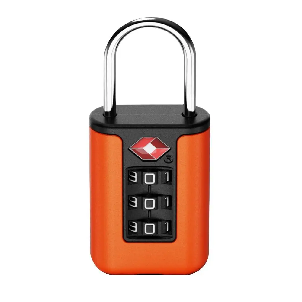 Cabinet Locker Security Tool Luggage Password Lock 3 Digit Combination Lock TSA Customs Code Lock Contrast Color Padlock