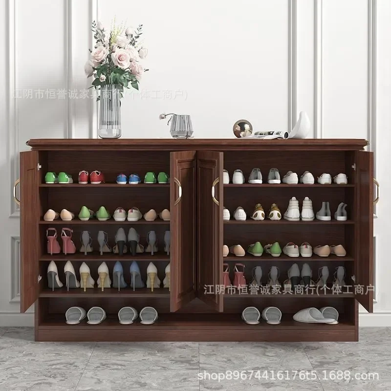 DSA Aluminum Alloy Shoe Cabinet Household Door Entrance Cabinet New Chinese Outdoor Balcony Waterproof Sunscreen