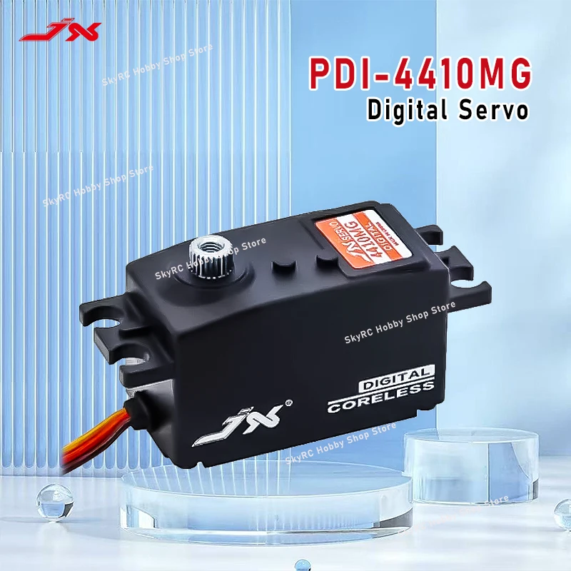 JX Servo PDI-4410MG 10Kg High Precision Metal Gear Low Profile Coreless Servo 120 Degree 1/8 1/10 RC Car Steering Digital Servo