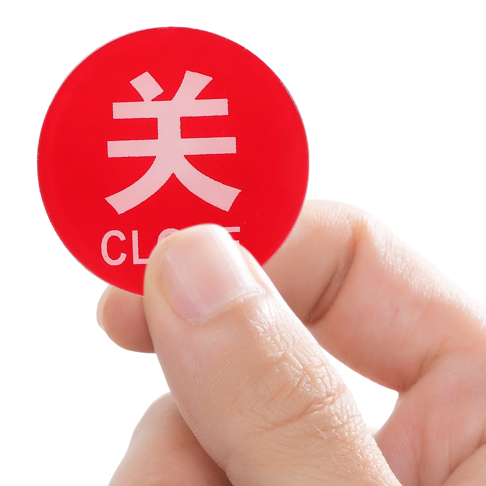 Faucet Sign Acrylic Hot and Cold Stickers Faucets Sinks Signs Label Water Temperature Caution