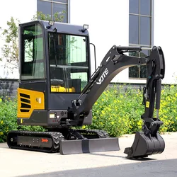 Personalizado 1 tonelada 2 toneladas 1t 1,7 t 2t retroexcavadora sobre orugas hidráulica Mini excavadora Micro ensacadora excavadoras sobre orugas pequeñas para jardín