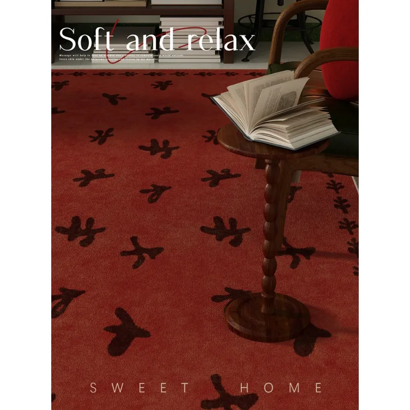 Czerwony dywan do salonu