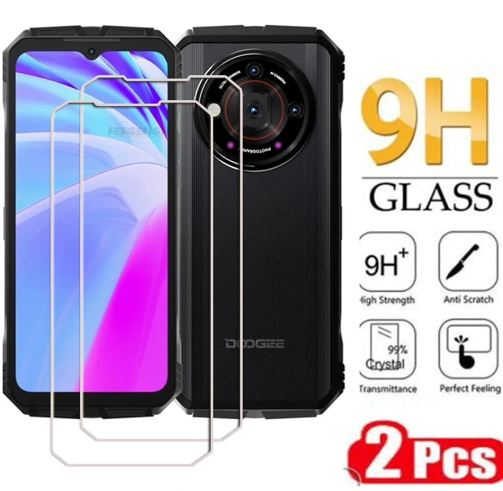 2PCS 9H HD Tempered Glass For Doogee V30 Pro 6.58" 2023 Doogee V30 Pro V31 GT V31GT Screen Protective Protector Cover Film