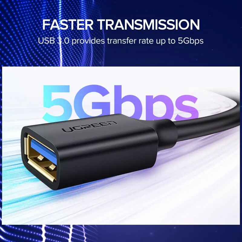 Przedłużacz USB USB 3.0 przedłużacz typ męski do żeńskiego USB do dane USB transferu dla Laptop Smart TV PS4