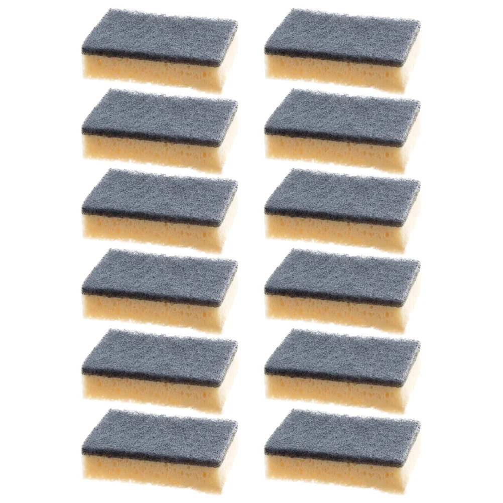 12 Pcs Sponge Sponges Cleaning Scrubber Kitchen at Home Dish Tool Decontamination