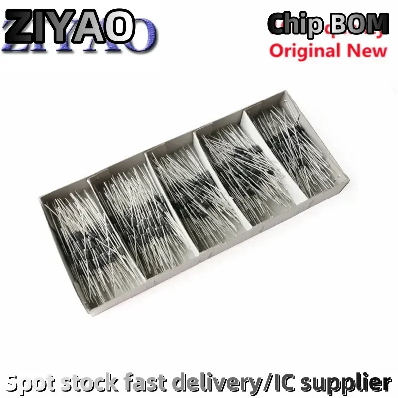 20PCS 1N5822 1N4007 UF5408 6A10 10A10 DO-27 1N5408 1N5404 1N5819 1N5401
