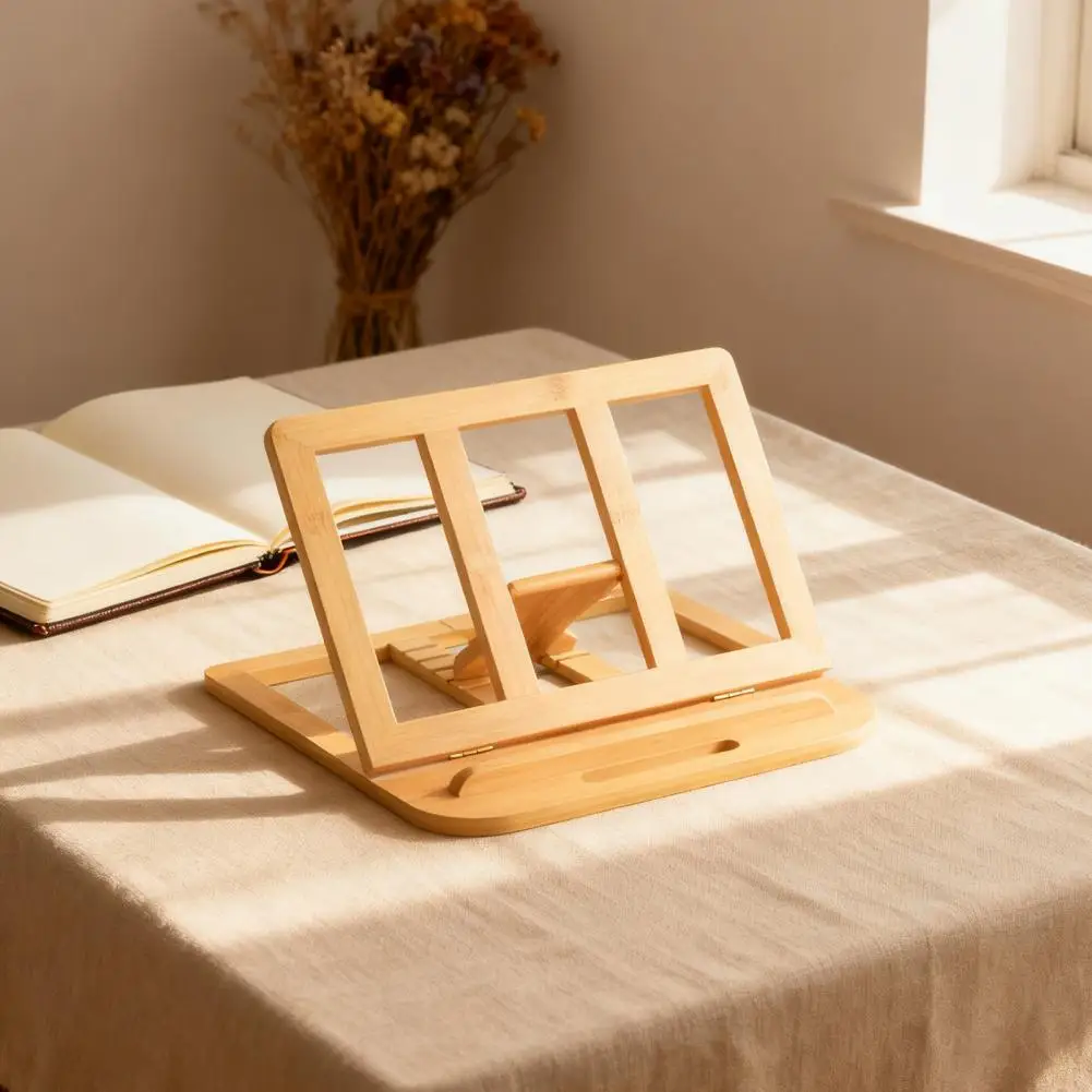 حامل كمبيوتر محمول قابل للتعديل، حامل كمبيوتر خشبي قابل للطي مع فتحات تهوية، حامل كمبيوتر محمول #3