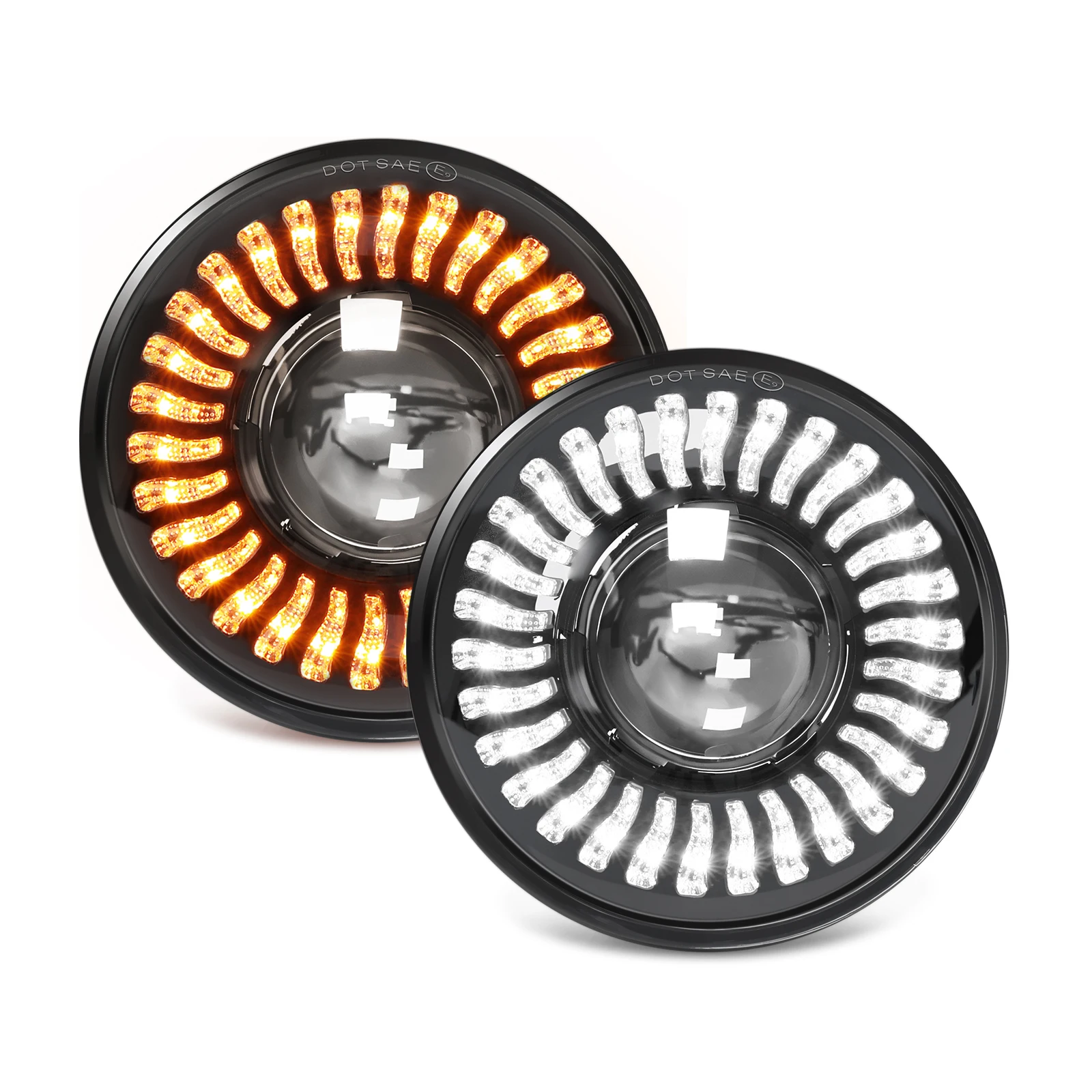 

7 Inch Round LED Headlight for Jeep Wrangler JK JL CJ Chevy Mazda Miata Ford Nissan Hummer H1 H2 Land Rover Defender