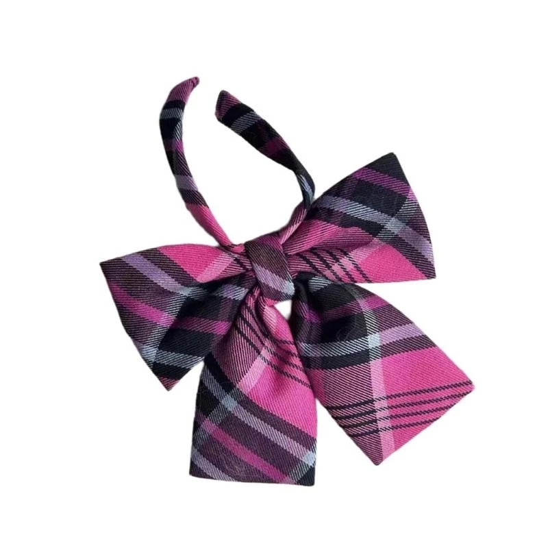 

JK Girl Sweet Plaids Pre-Tied Neck Tie Japanese College Uniform Ribbon Bowtie Y166