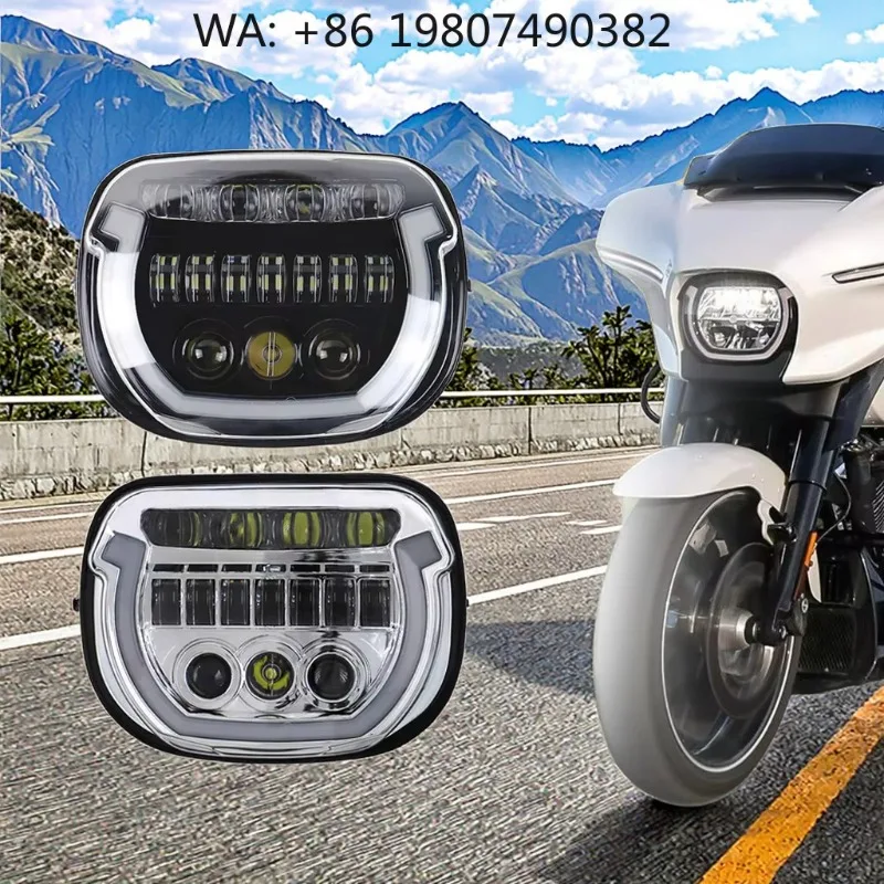 Motorcycle LED Headlight High Low Beam DRL Front Position Lamp Replacement For Street Glide CVO 2023‑2024 Motorbike Accessories