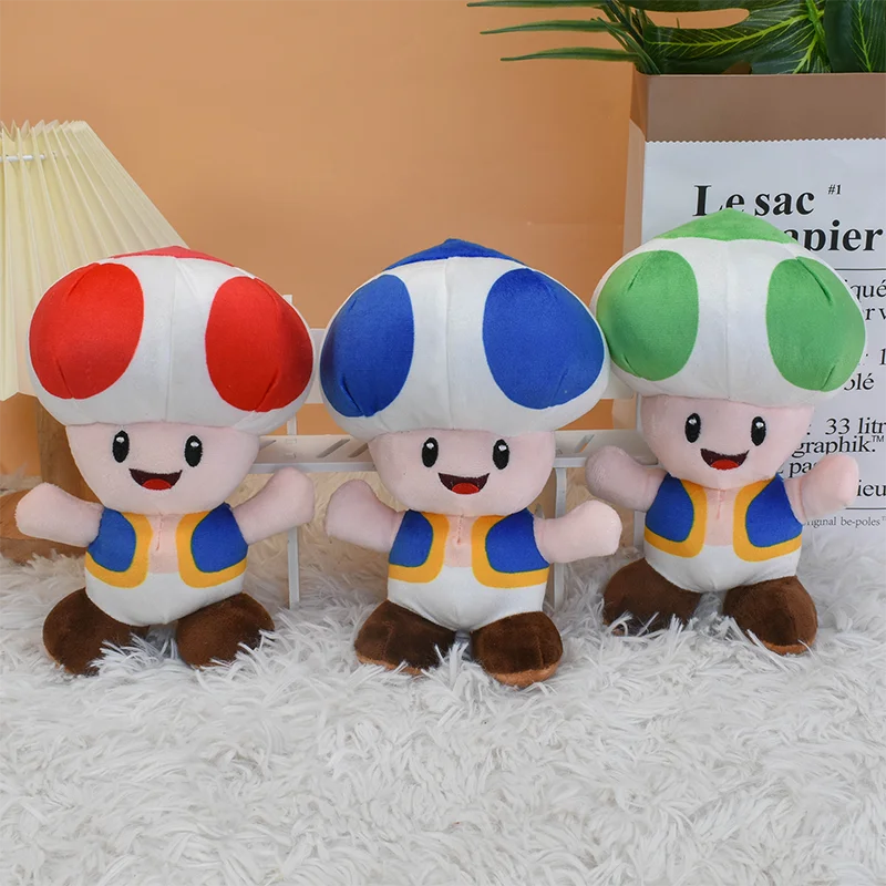 Super Mario Pluszowe zabawki Ropucha Toadette Nabbit Old Mushroo Man Anime Game Wypchana lalka Świetne urodziny Halloween Prezenty dla dzieci