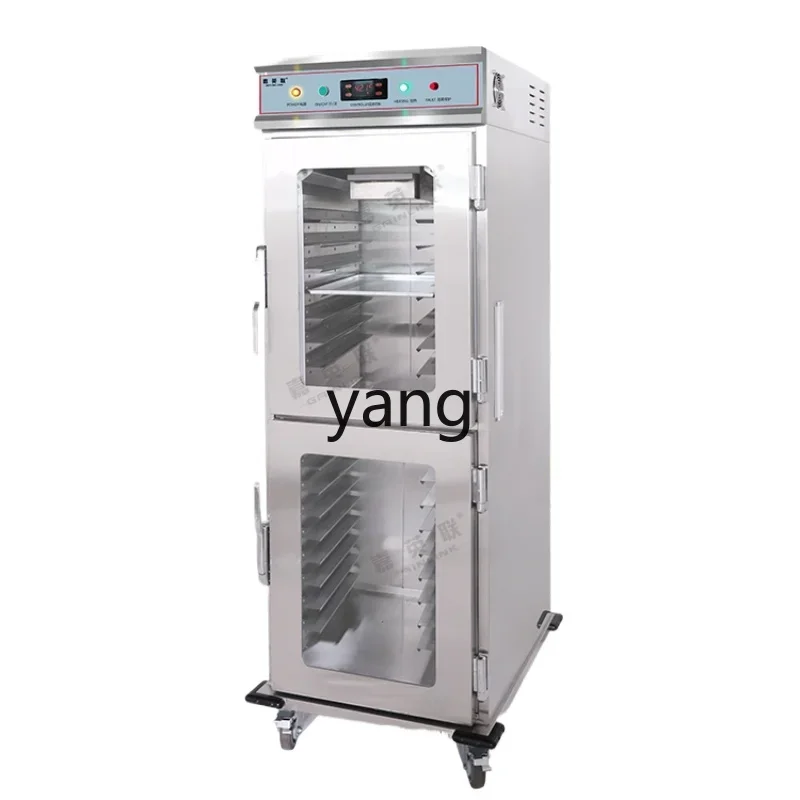 

Lmm heating double door large capacity movable hotel canteen stainless steel insulation cabinet