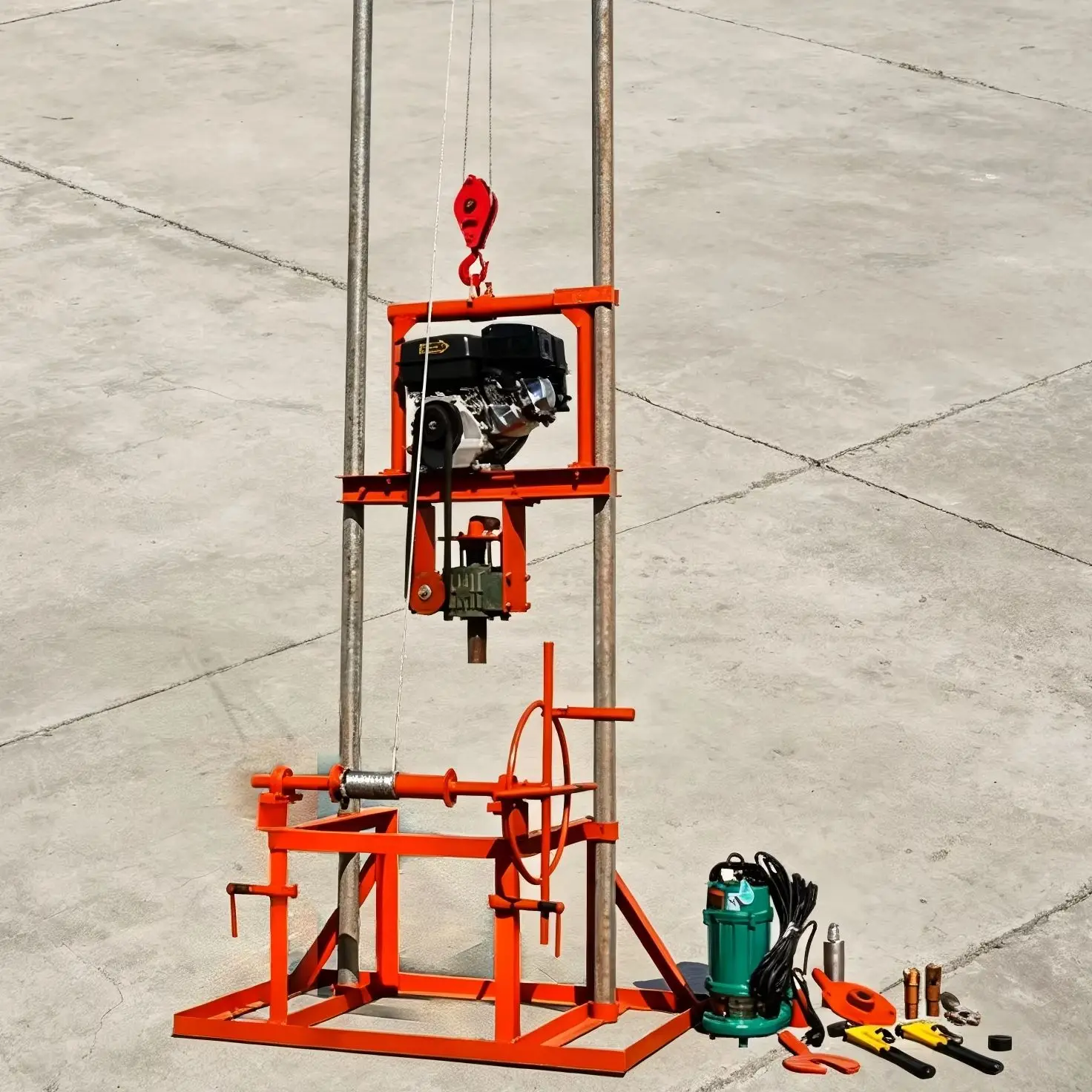 Customized Mini Water Well Drilling Rig High-Quality Drilling Machine with 80m–100m Drilling Depth