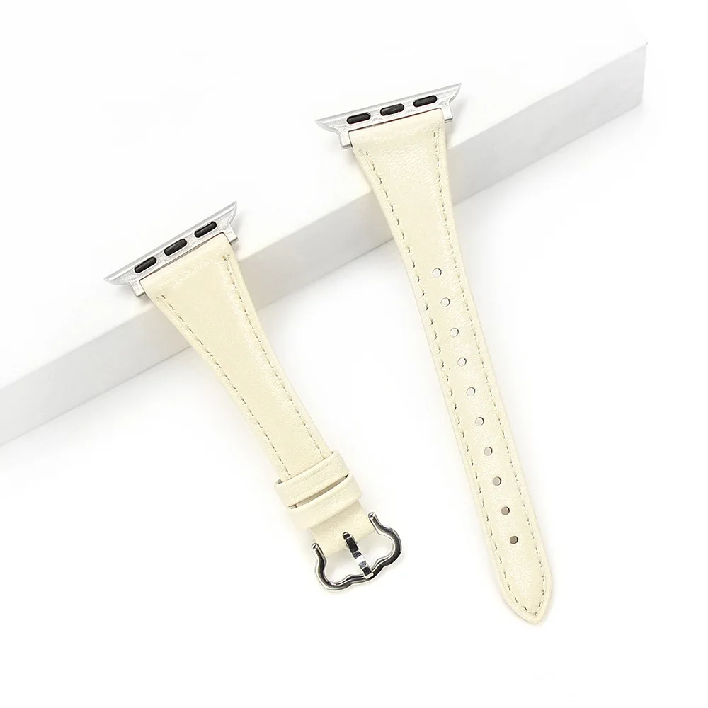 Guochao Xiangyun Buckle Sheepskin Strap Suitable for Apple AppleWatch1-10 Small Waist iwatchSE Watch Strap