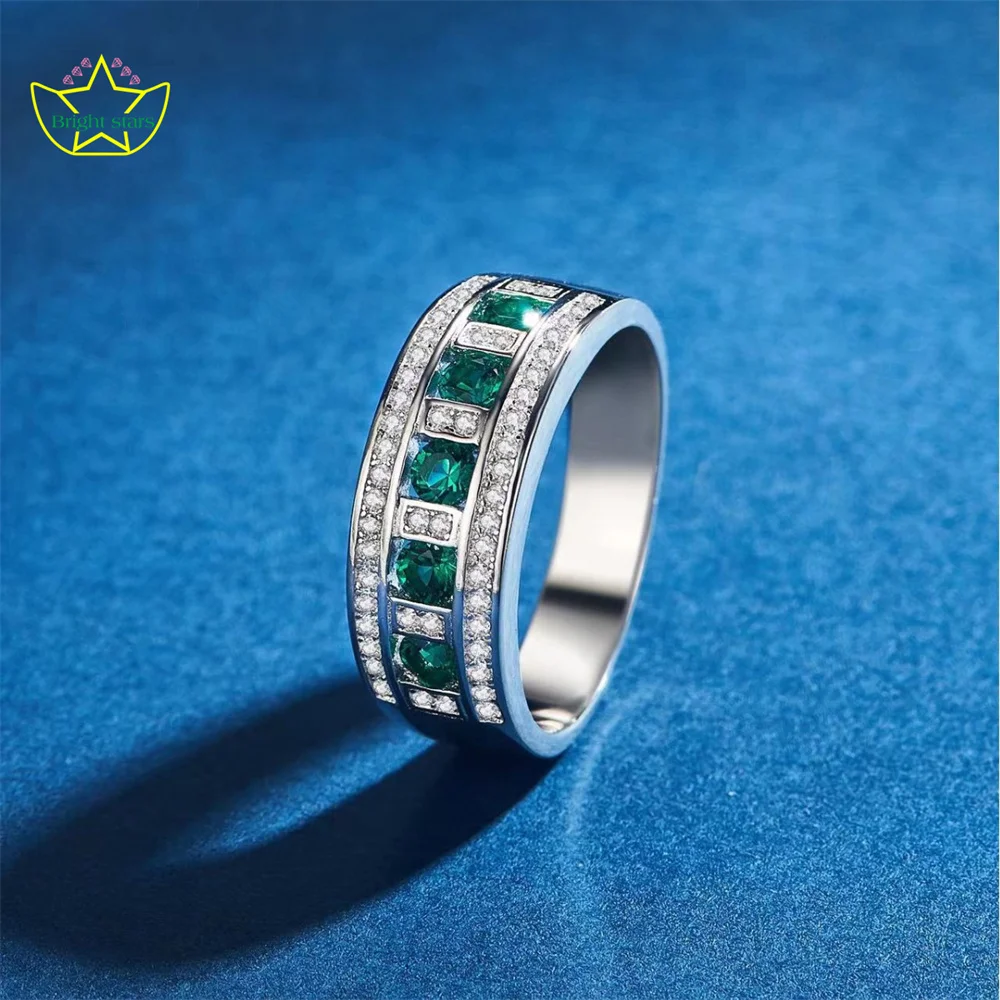 

Bright Stars New S925 sterling silver turquoise ring neutral retro all match ring factory direct sales