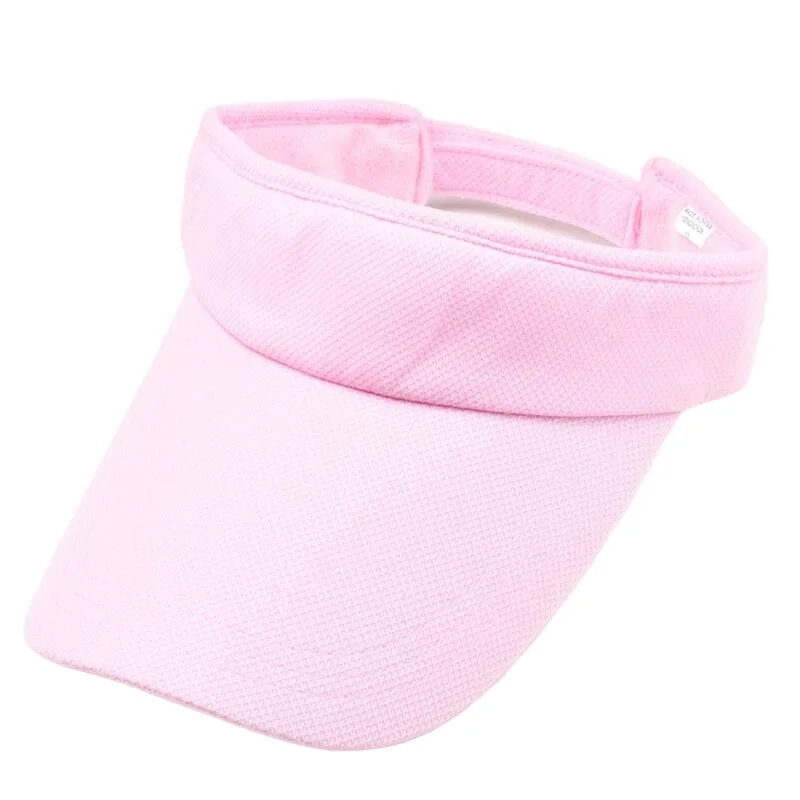 Men Women Long Curved Brim Design Sports Sweatband Sun Visor Cap Golf Tennis Running Climbing White Black Pink Red Beige Lt.blue