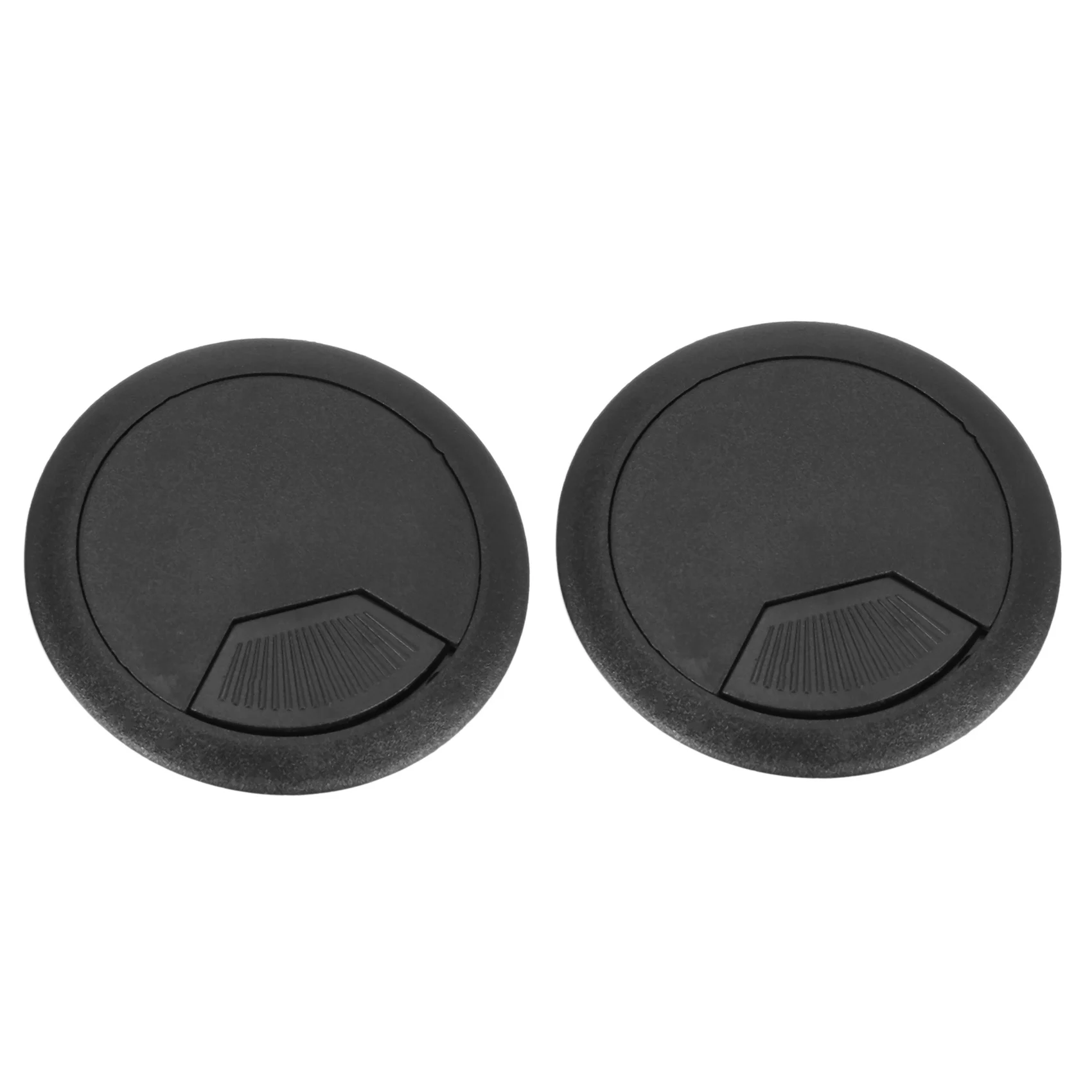 

50 шт. круглых пластиковых заглушек для кабельных отверстий в компьютерном столе, 50 мм, черные-AT64