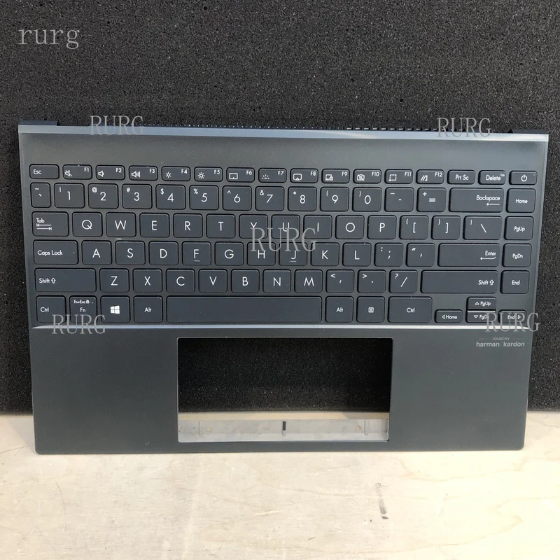 R+  for Asus Zenbook 13 UX325 Backlit Keyboard Power Button Palmrest Assembly *For Parts