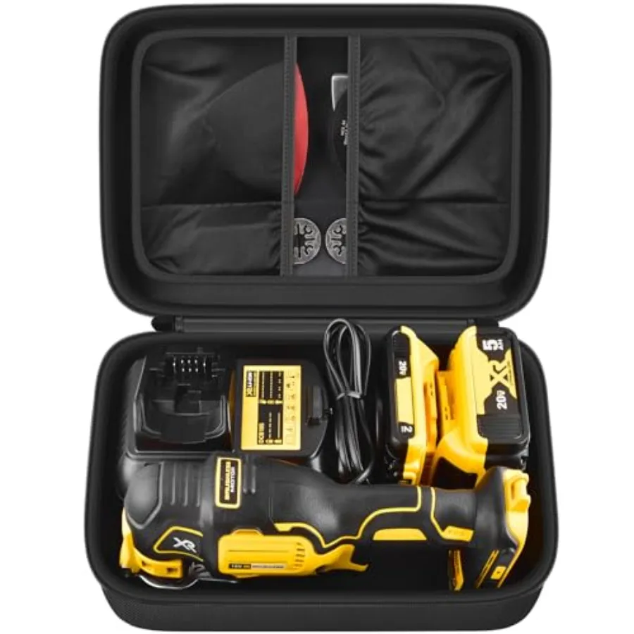 Large Carrying Storage Box Compatible with DEWALT 20V MAX XR Oscillating MultiTool DCS354B DCS356B for Battery Charger Blades S
