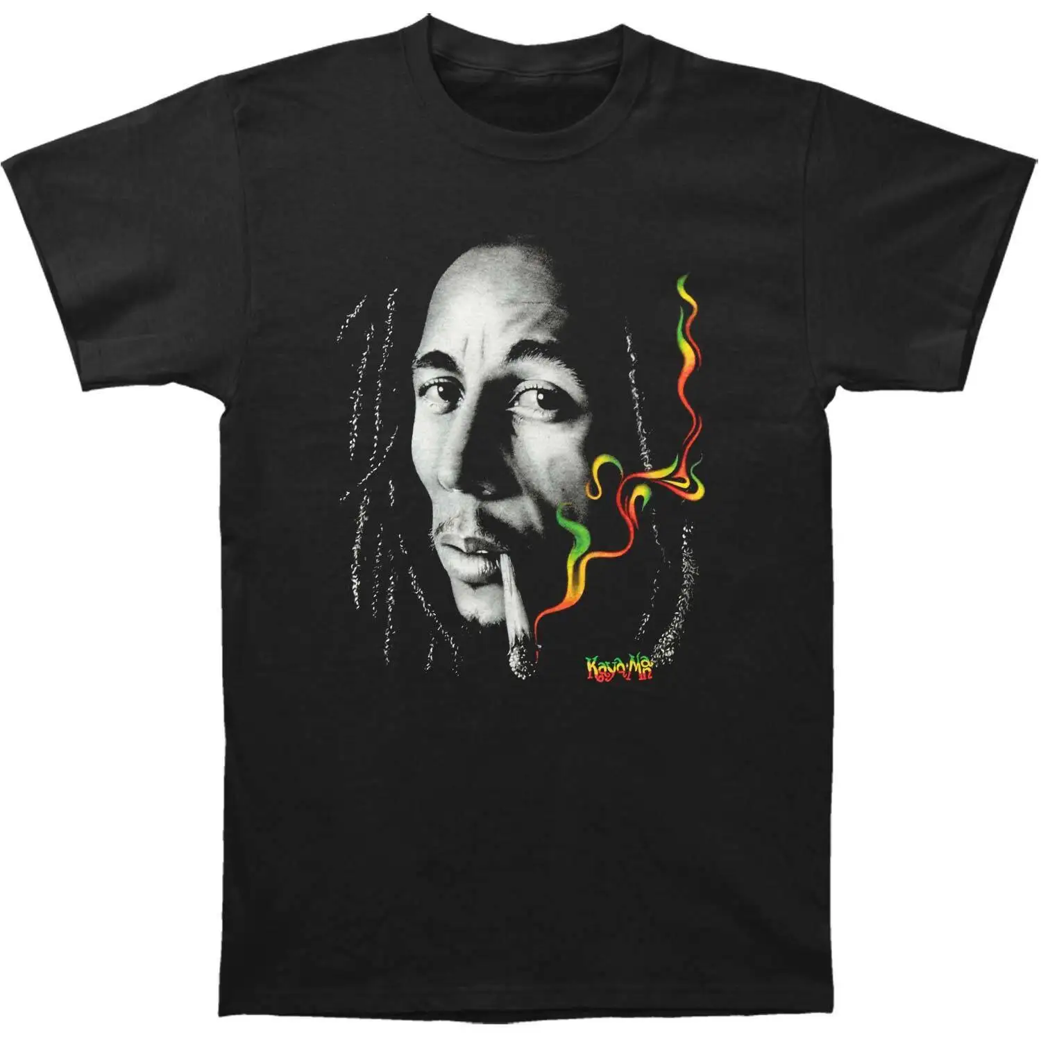 Men'S Bob Marley Kaya T Shirt Small Black