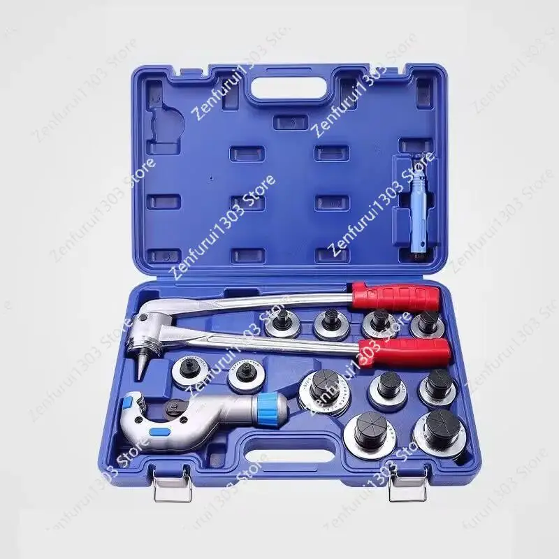 CT-100AL Lever Type Hand Expander Copper Tube Expander Tool Kit Hand-held Air Conditioner Copper Tube Expanding (10-42mm)