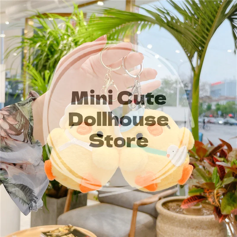 

Милая маленькая желтая куриная сумка, подвеска, плюшевая игрушка, кукла, брелок в виде цыпленка, подарок