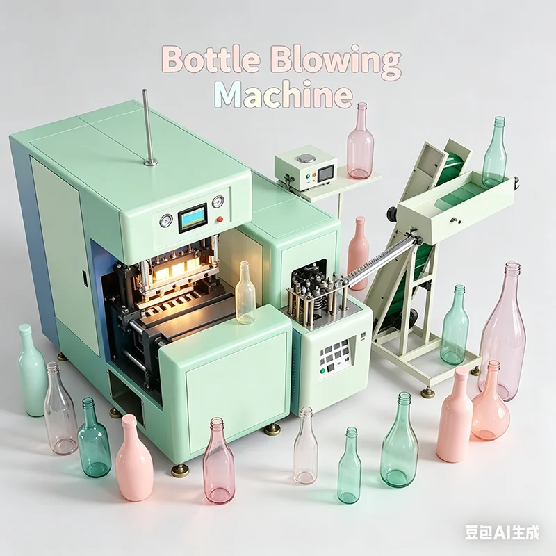 2 Cavity Low Cost Semi Auto Pet Blow Molding Machine for 500ml to 2L Water Bottle