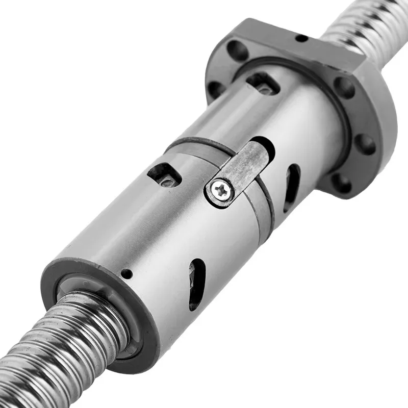 DFU1605 C5 Ball screw Machined DFU 1605 BallScrew Custom Length Roller Ballscrew With Double Ball Nut For CNC Parts