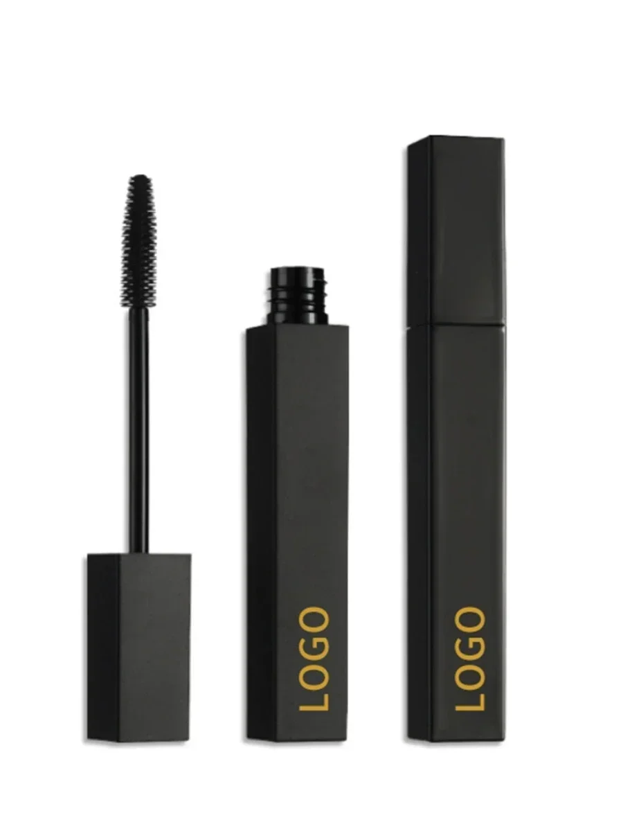 Private Label Mascara Custom Bulk Black Square Tube Lengthening Non-smudge Volumizing Waterproof Fast-Dry Long-lasting Makeup