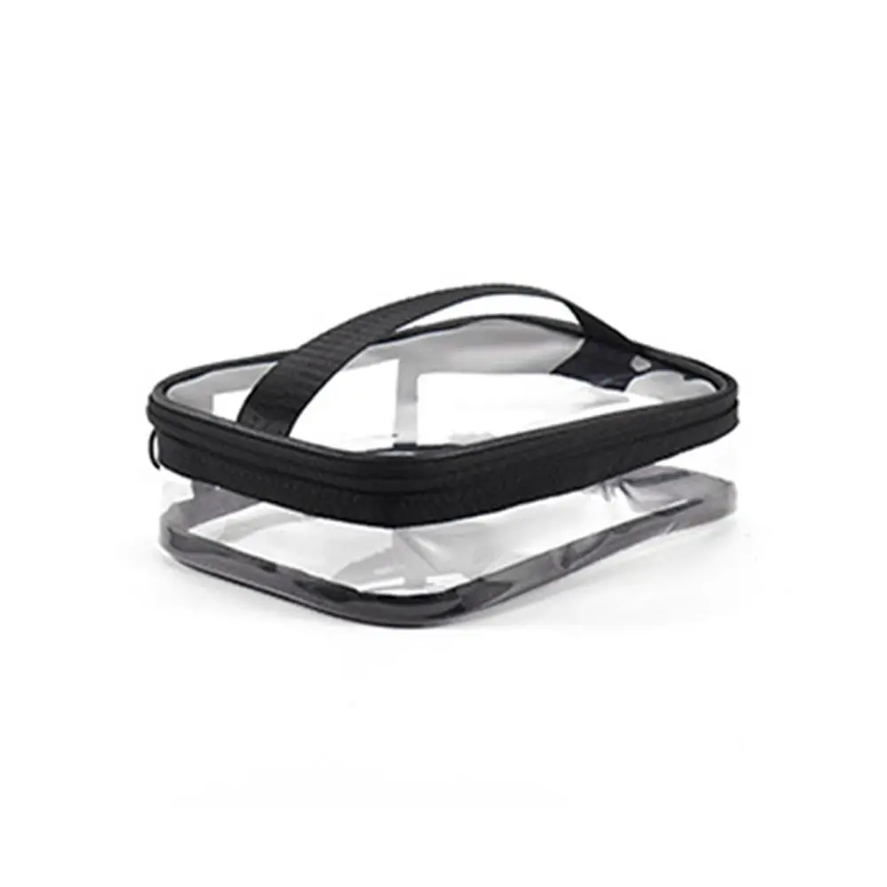 Simple Fashion Makeup Organizer Zipper Female Travel Wash Pouch Bath Storage Makeup Case Transparent Cosmetic Bag Storage Bag
