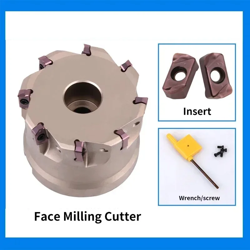 EXN03R fast feed open rough face milling cutter disc through double face LNMU0303ZER fast feed milling cutter insert face mill - Image 3
