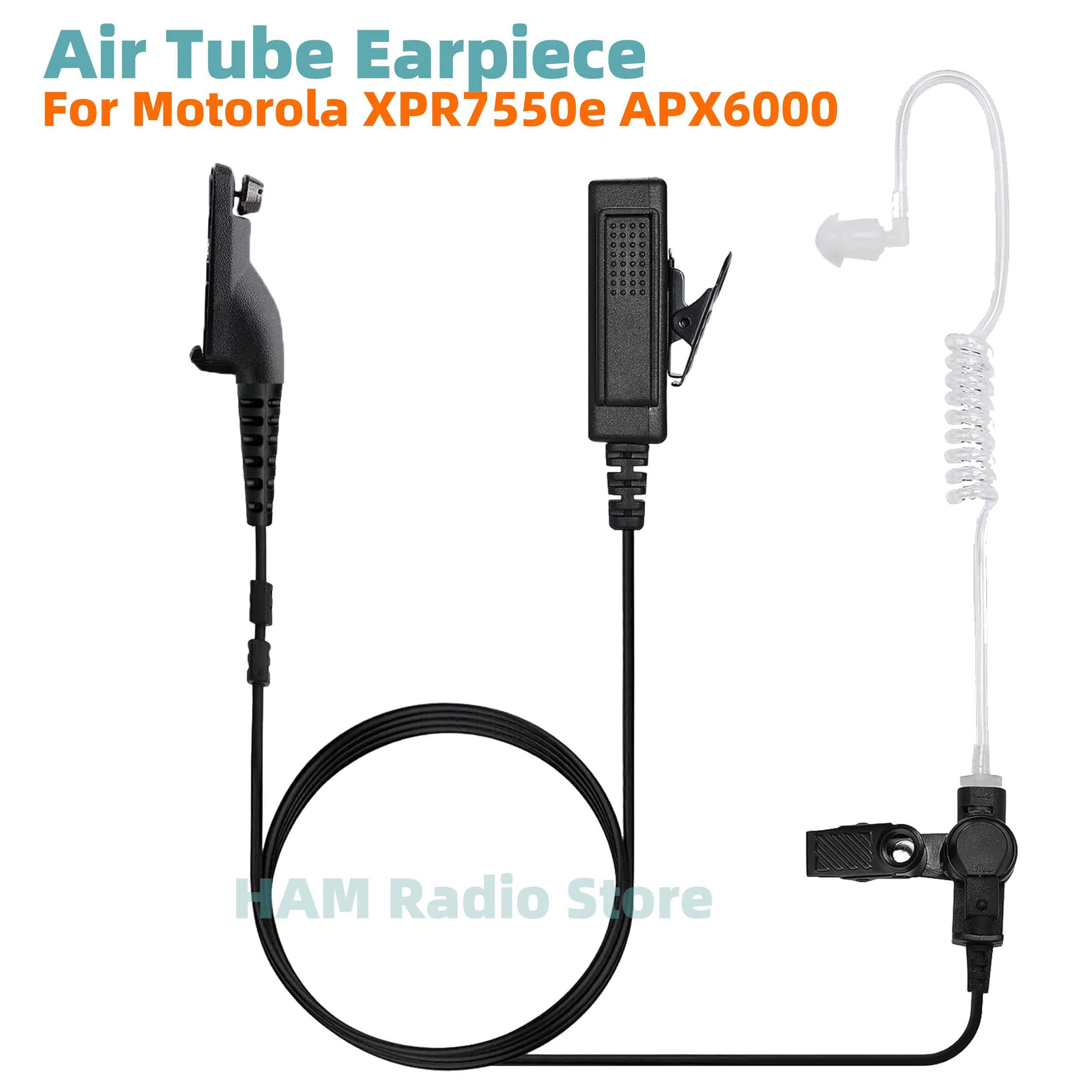 

Air Tube Earpiece Headset For Motorola XIR P8268 P8668 DP3400 DP3600 DP4000 DP4401 DP4801e DGP5550e DGP8050/8550e APX6000 Radios