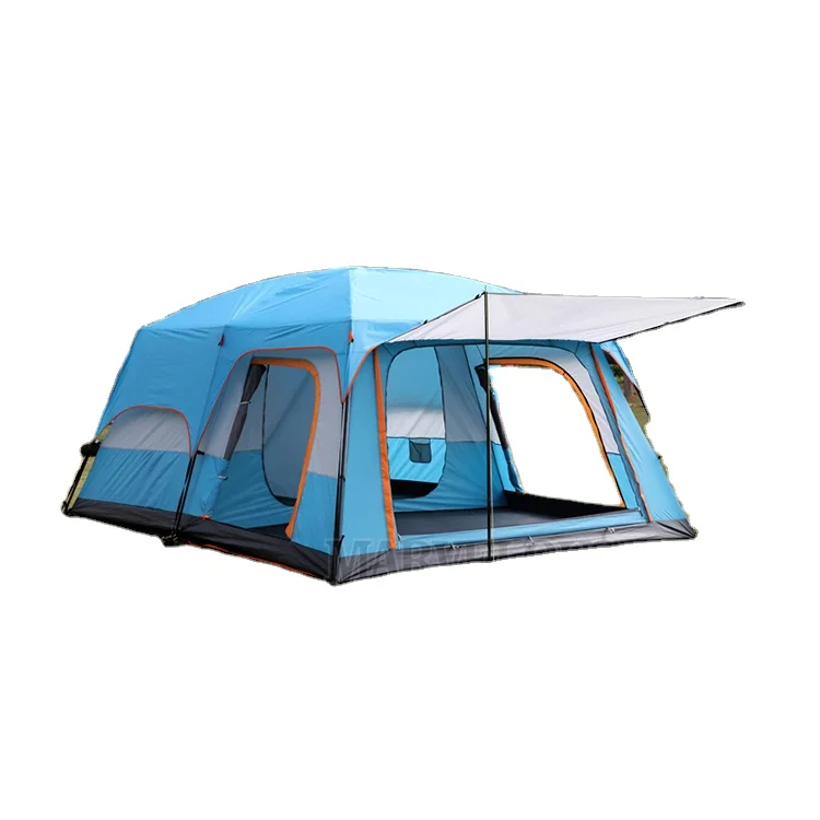 Outdoor Tent Waterproof Family Tent Double Layer Tent for Camping Traveling