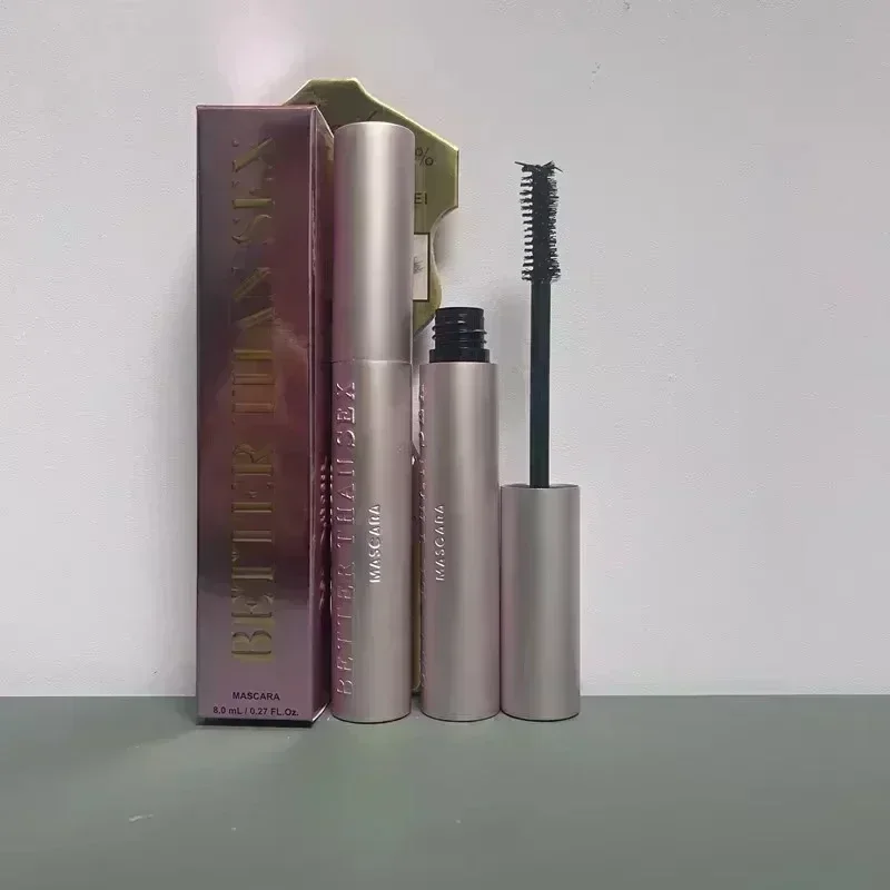 Rímel de cílios enrolados pretos, alonga os cílios, volume extra, longa duração, à prova d'água, naturais, secagem rápida