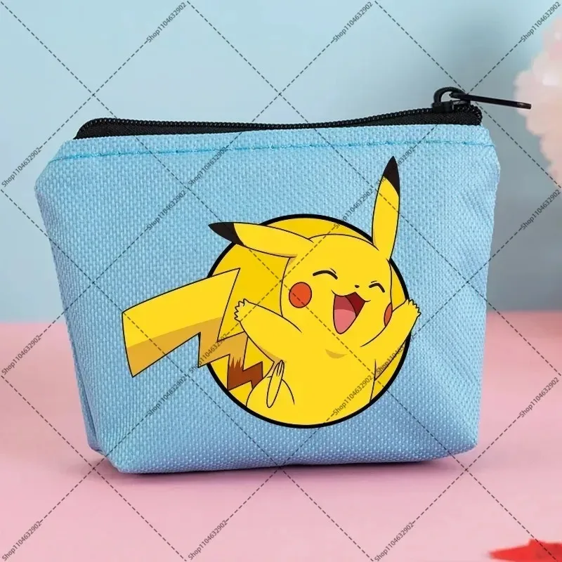 Pikachu Coin Purse Pokemon Mini Bags Cute Anime Wallet Square Key Card Bag Women Men Storage Pocket Pack Card Holder Party Gift - view 4