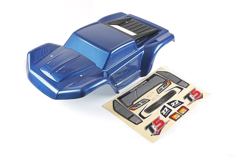 ROFUN T5 RC Car Body Shell Transparent Color PC Plastic with Sticker Upgrade Parts