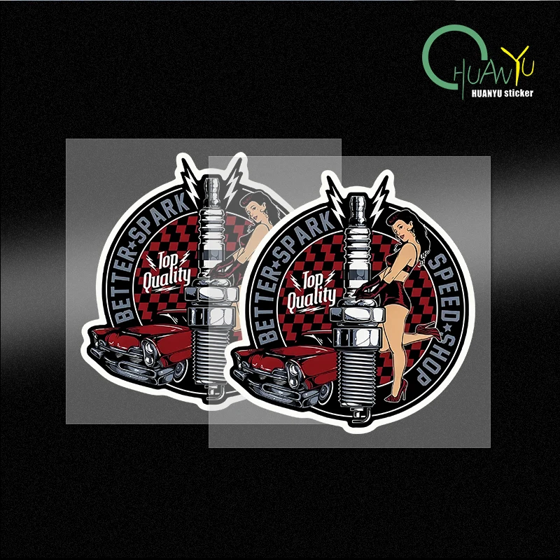 PIN UP فتاة مثير الكرتون عالية الجودة سيارة ملصق مقاوم للماء دراجة نارية الوفير PVC ملصق