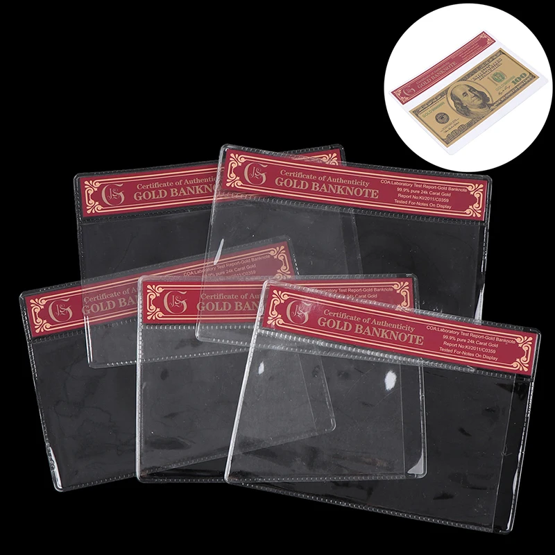 Hot Sale 1Pc COA Normal Gold Banknote New Product Gold Foil Banknote In PVC Plastic Frame