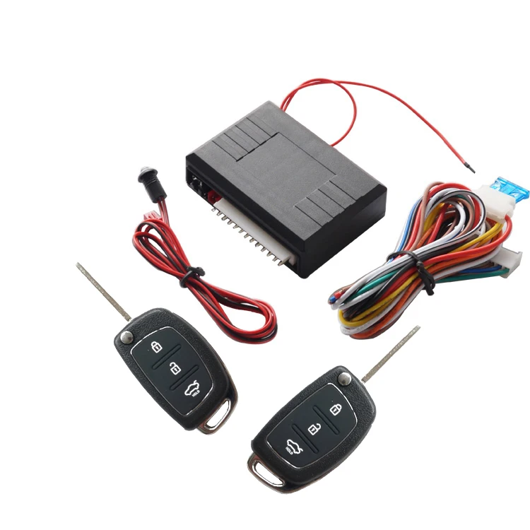 

wholesale 433Mhz for 12V Universal cars Remote Keyless Entry System Open trunk with 2 remote controls