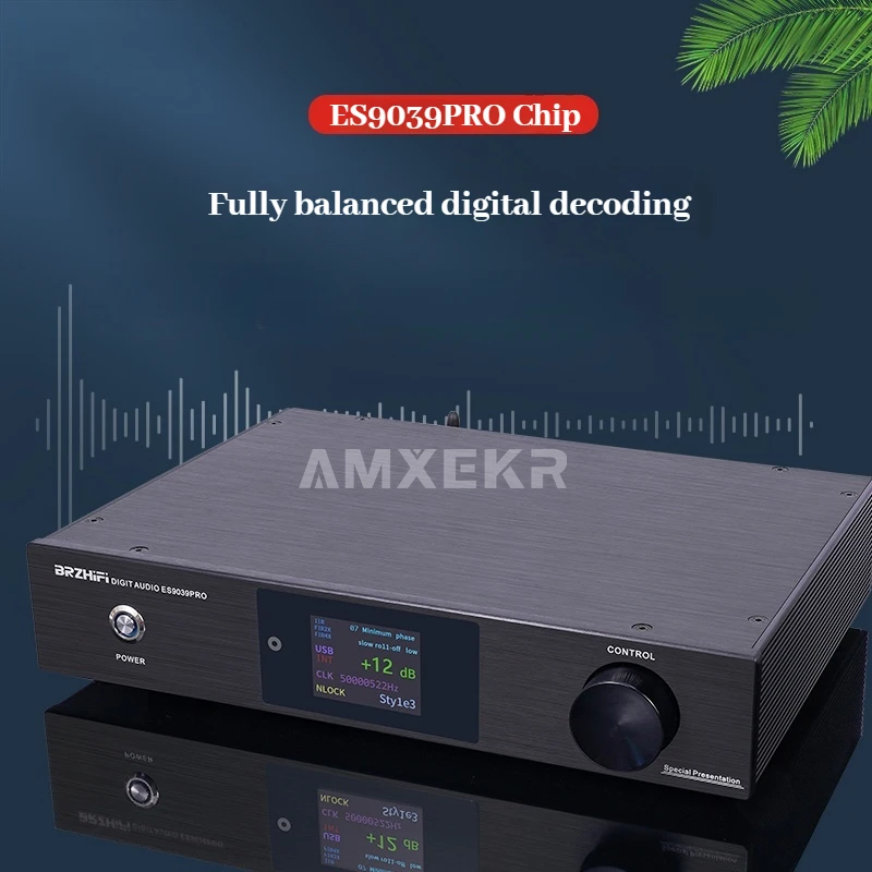 DC200Pro DAC Digital Audio Decoder ES9039PRO Decoding Chip HiFi Fever Hard Decoding Bluetooth 5.1 with Remote Control Home Audio