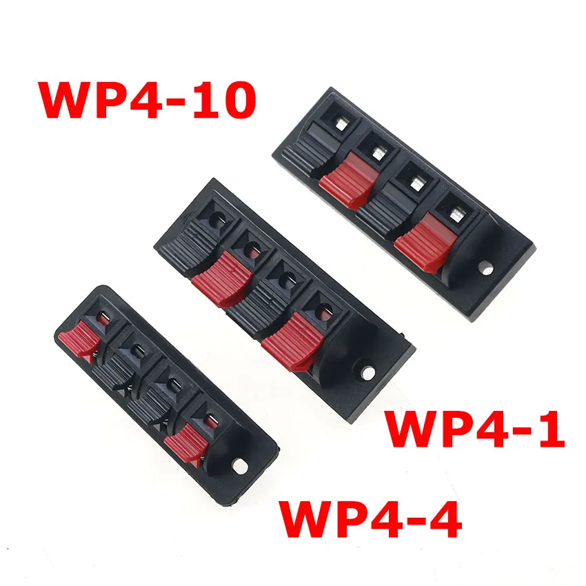 Cltgxdd 1 Pieces WP2 WP4 Speaker Amplifier Positions Connector Terminal Push In Spring 2/4 Poles Audio Speaker Connector