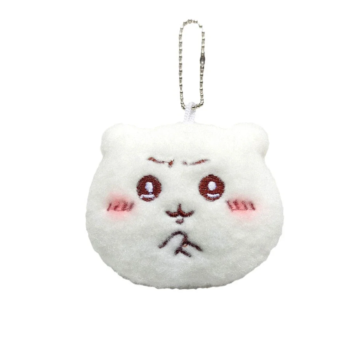 سلسلة مفاتيح جديدة لطيفة من القطيفة من Chikawas - قلادة على شكل قلب كرتوني، هدية مجوهرات كيرينغ لطيفة للغاية للفتيات #4