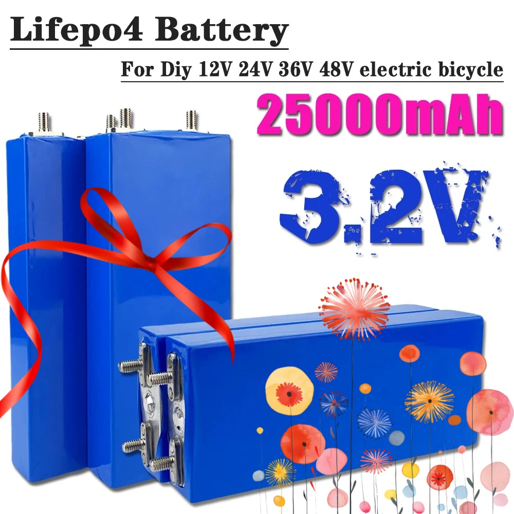 

2026 New 3.2V Lifepo4 High power 12Ah 25Ah 40Ah 75Ah BRAND NEW GRADE A Rechargeable DIY Motorcycle Cells Battery Pack