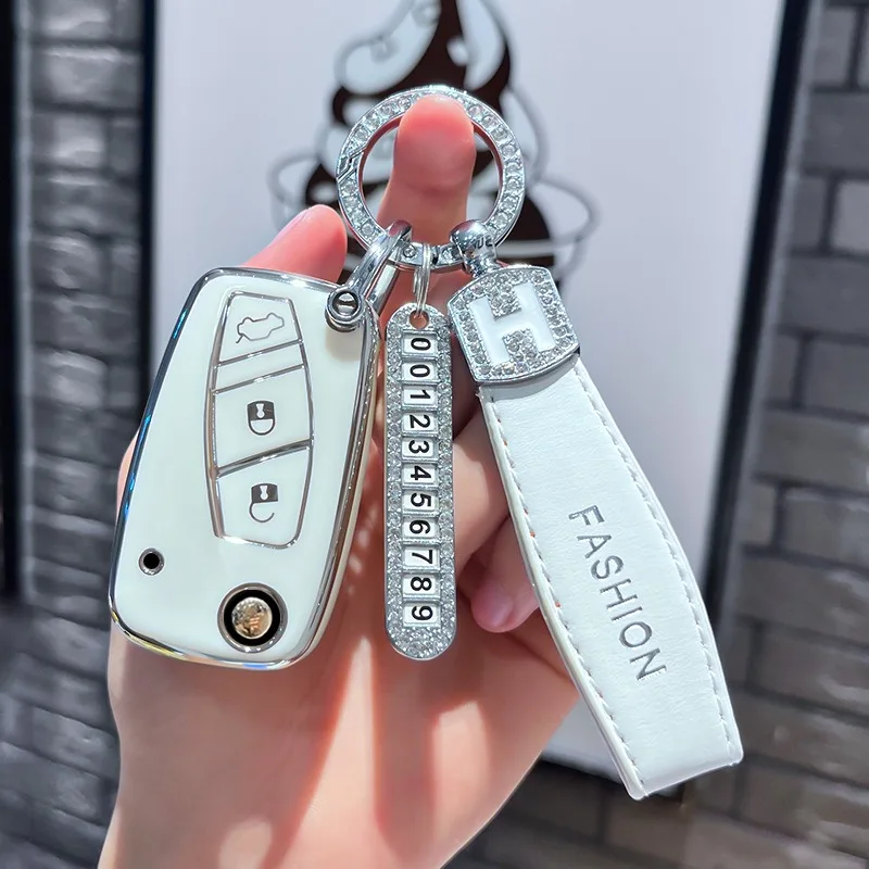 

Автомобильный чехол из ТПУ для Fiat 500 Panda Idea Stilo Ducato Punto Doblo Grande Bravo, микроавтобус с 3 кнопками, складная детская оболочка