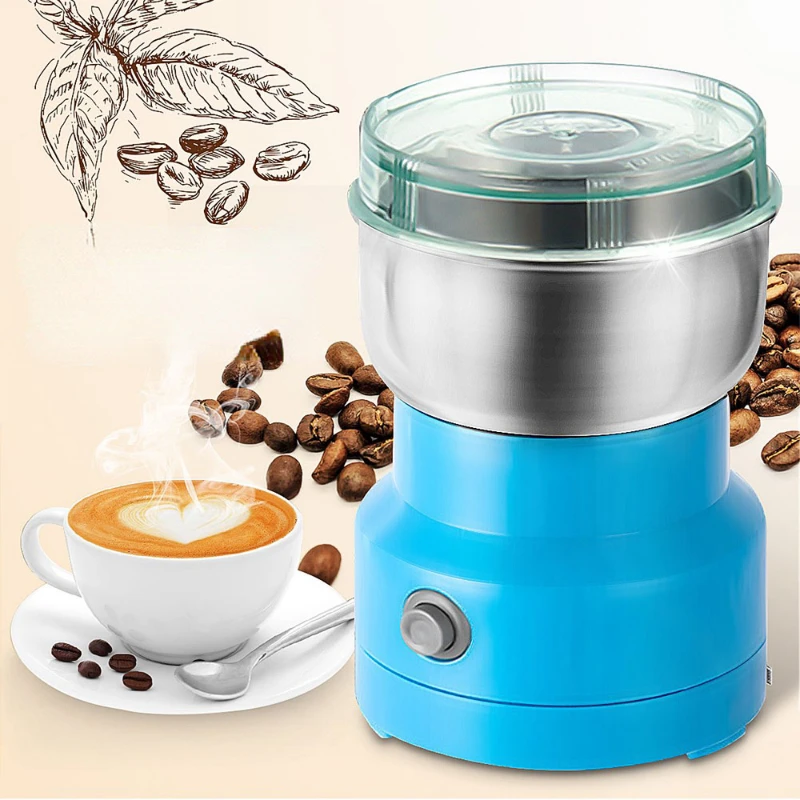 

Stainless Steel Electric Chinese Herb Grinder Portable Cereal Nuts Beans Spices Grain Food Chopper Multifunction Smash Machine